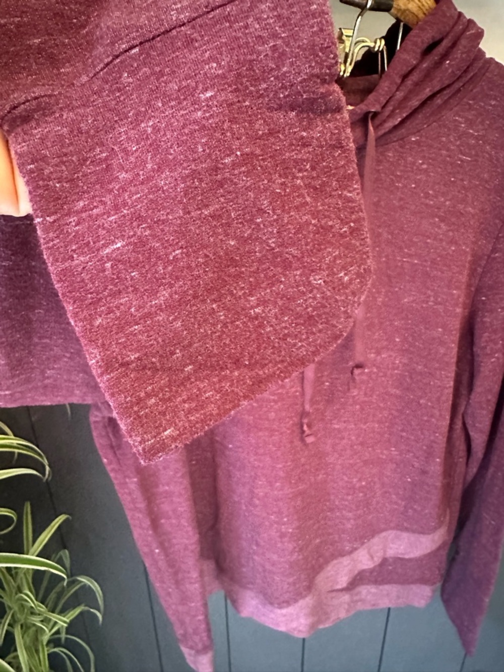 Athletic‎ Works Maroon Hoodie Size XL Cozy Pullover Sweatshirt Athleisure - Picture 7 of 12